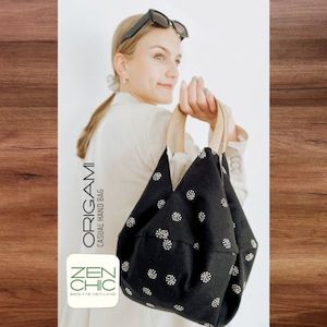 Bagmaking Patterns And Books: Zen Chic - Origami Casual Handbag Pattern