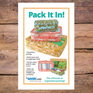 Bagmaking Patterns And Books: ByAnnie Pack It In - Travel Organisers