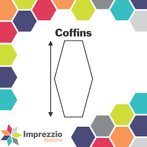 Pins And Hand Sewing Needles: Imprezzio Coffin Papers and Acrylic Templates
