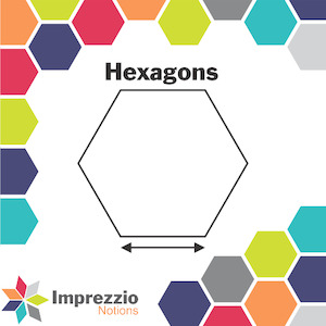 Pins And Hand Sewing Needles: Imprezzio Hexagon Papers & Acrylic Templates