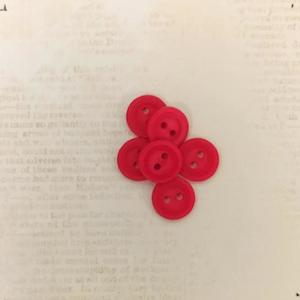 Buttons And Fasteners: Buttons - Red