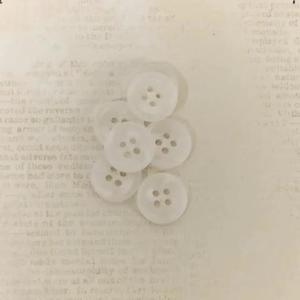 Buttons And Fasteners: Buttons - White