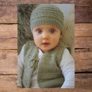 Knitting Patterns Babies And Children: BC89 - Faith Vest and Hat