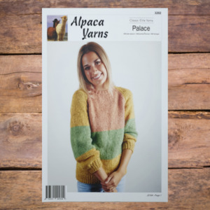 Knitting Patterns Womens Garments And Accessories: Alpaca Yarns 3202 - Chunky Striped Sweater