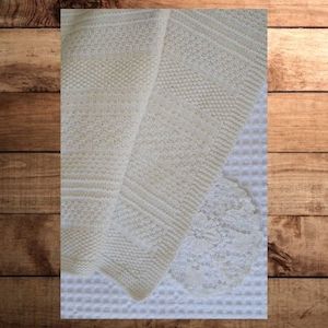 Knitting Patterns Homeware: BC97  Knit and Purl Blanket