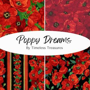 Quilting Cottons: Poppy Dreams by Timeless Treasures