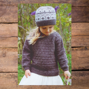 Knitting Patterns Babies And Children: LF37 - Avery Sweater and Hat