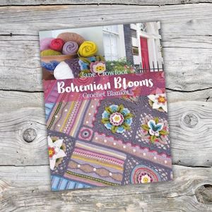 Bohemian Blooms Crochet Blanket by Jane Crowfoot