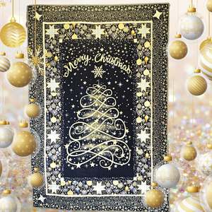 Kits: Golden Christmas Wall hanging Quilting Kit