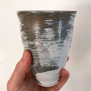 Products: Grey and white beaker