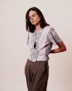 Products: Bias Wrap Shirt - Hannah-Lee Jade