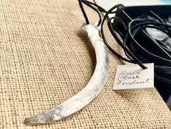 Vintage silver Huia Beak Pendant