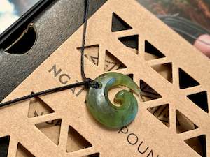 Jewellery - Necklace: Ngāi Tahu Pounamu Small Koru Pendant