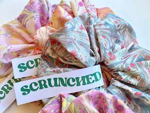 Products: Hand Marbled Statement Scrunchies