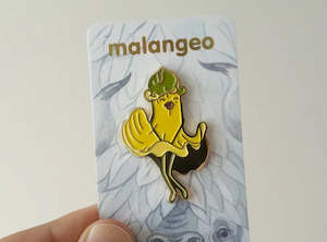 Brooches: Kowhai brooch