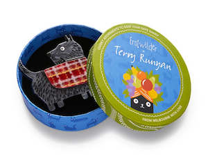 Brooches: Erstwilder brooch - Scottie Love