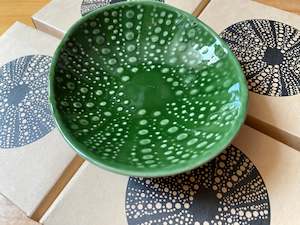 Ceramics: Ceramic Kina Dish - green