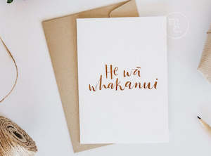 Cards: Card - Whakanui - gold (A Time of Celebration)