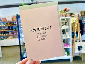 Cards: Card - You're The Cat's