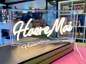 Lights Lamps: Haere Mai Neon Light