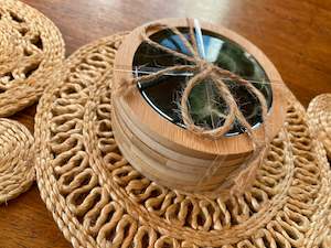 “Pounamu” Resin Coaster set