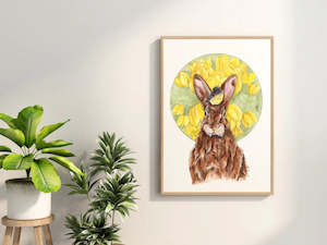 Tomtit and Rabbit A4 print