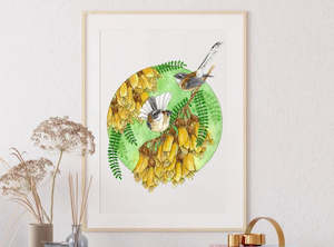 Fantail Friends A4 print