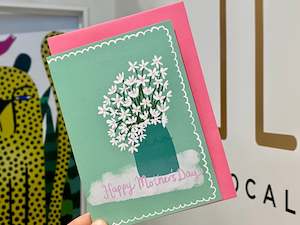 Cards: Card - Happy Mothers Day Vase