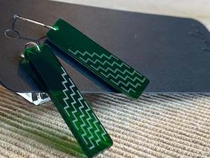 Earrings: Nichola Te Kiri earrings - Poutama