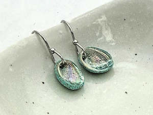 Nostalgem Paua Shell hook earrings