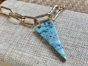 Natalie Kere Walker Garnet Pendant - Triangle