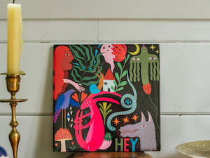 Art Prints: Studio Soph Ceramic Tile - HEY!