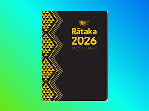 Tuhi Diary 2026 - A51 Day Per Page Black Gold
