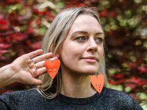 Earrings: Studio Soph Earrings - Mirror Hearts