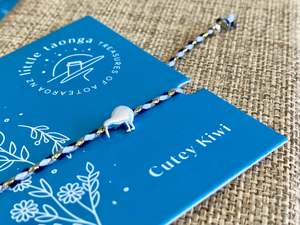 View All Jewellery: Little Taonga Rope Bracelet - Kiwi