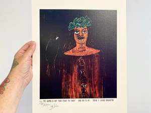 Theia Art Print: Hine-Nui-Te-Pō
