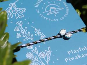 View All Jewellery: Little Taonga Rope Bracelet - Piwakawaka