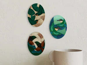 Art Tile - Kathryn Furniss Kotare Kingfisher