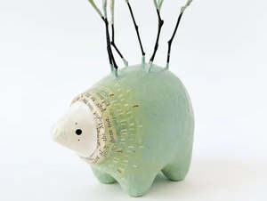 Art Prints: Minu Freitag Sculpture: Tyn the Forest Walker