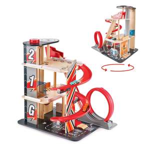 Preschool Vehicles: Hape Gearhead Stunt Garage