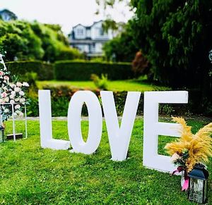 “LOVE” light hire