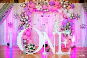 White Drape 4Meter hire