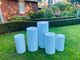 White Plinth set of 5 hire