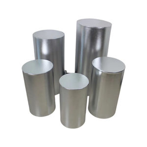 Products: Silver plinth set of 5 hire