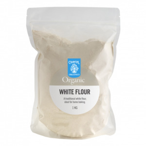 Organic White Wheat Rollermilled Flour - 1kg