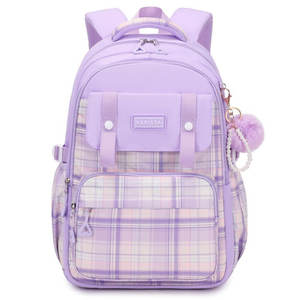 British Style Striped School Backpack for Girls NZ | Aesthetic, Large-Capacity K&hellip;