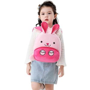 Backpacks: Toddler & Daycare Backpack-Pink Bunny