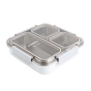 Lunch Boxes: Big Bento Lunch Box — 316L Stainless Steel, 3 or 4 Compartments, Leak-Proof