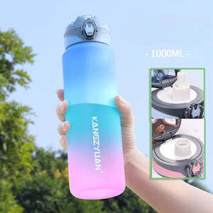 Lunch Boxes Drink Bottles: Fashional Sports Drink & Water Bottle with Scale 1000ml