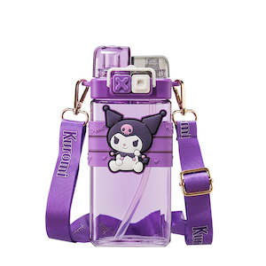 Lunch Boxes Drink Bottles: Cute Kids Water Bottle with Double Lids 520ml